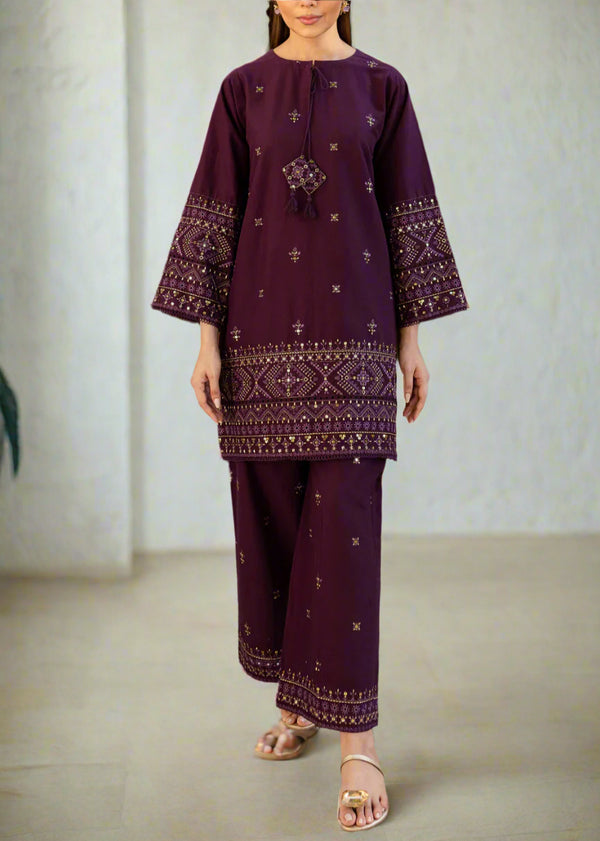 Grace S1081-Embroidered 2pc Lawn Dress