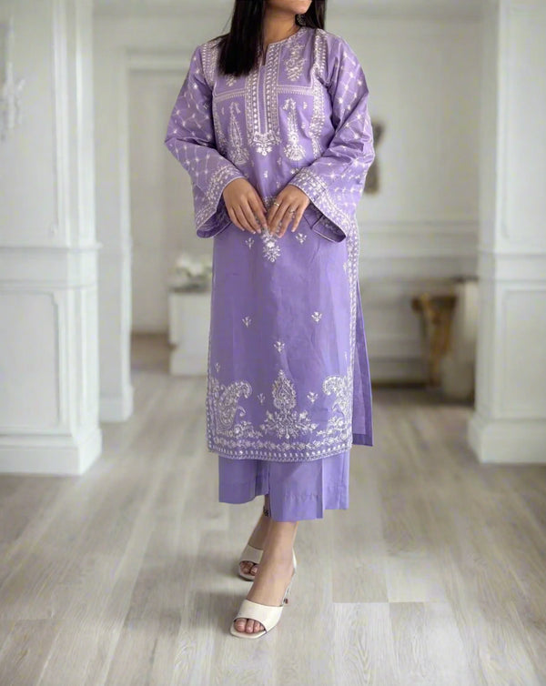 Grace S733 -Embroidered 2pc lawn dress