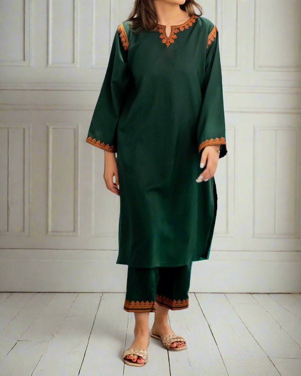 Grace S294-Embroidered 2pc lawn dress