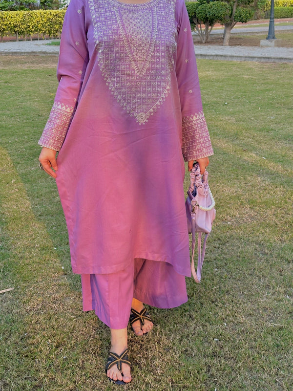 Grace W798-Embroidered 2pc Marina Dress