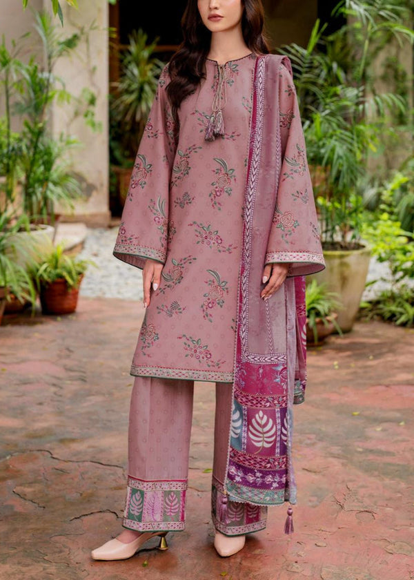 Grace S974-Embroidered 3PC Lawn Dress With Printed Munar Dupatta.